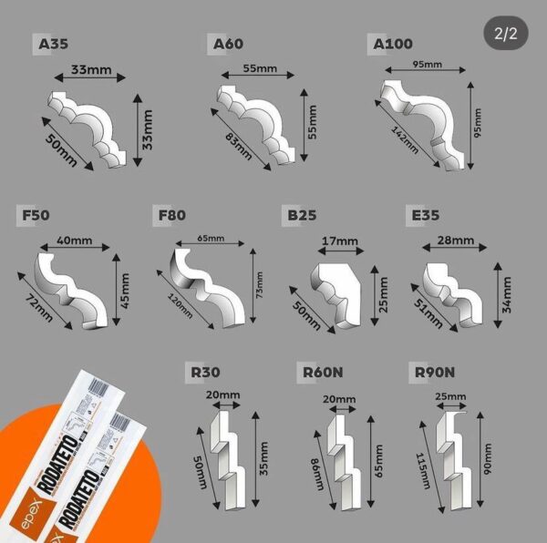 Perfil RODATETO para todos tipos de forros - Image 5